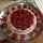 Kolatårta med digestive och jordgubbar